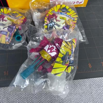 Vintage Beetleborg Pencil Toppers NEW in the Package