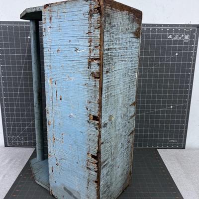 Tool Tote with BLUE Chippy Paint
