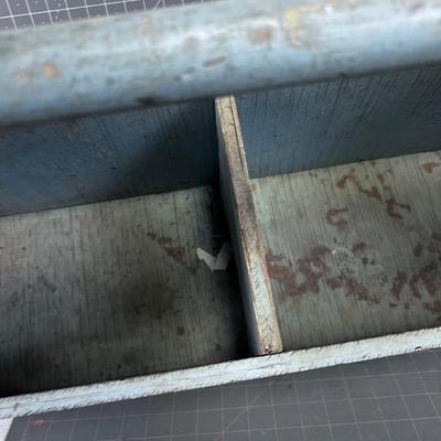 Tool Tote with BLUE Chippy Paint