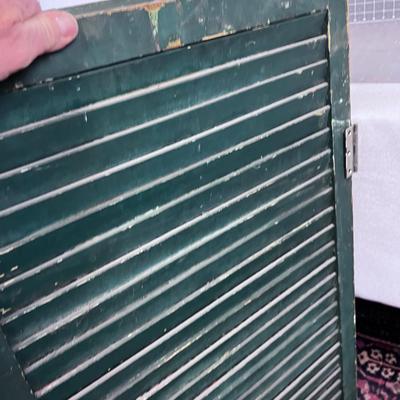 Pair of Green Shutters 