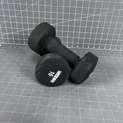 10 Pound Barbells WEIDER - Pair