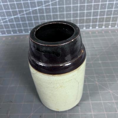 Antique Crock Jar 2 Toned