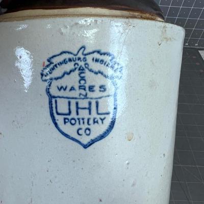 1 Gallon Jug UHL Pottery Huntington Indiana 