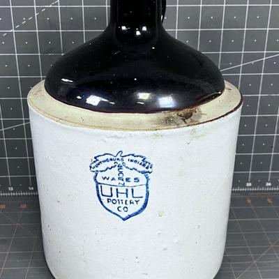 1 Gallon Jug UHL Pottery Huntington Indiana 