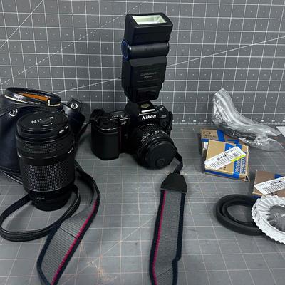 NIKON Camera AV8008 with Accessories  