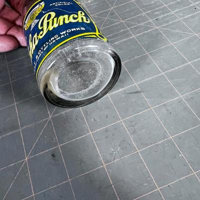 Aloha Punch 1930's Era Bottle with Label 