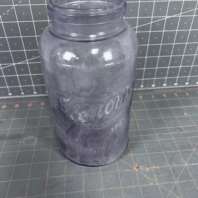 Antique Canning Jar ECONOMY Trademark 1/2 Gallon 