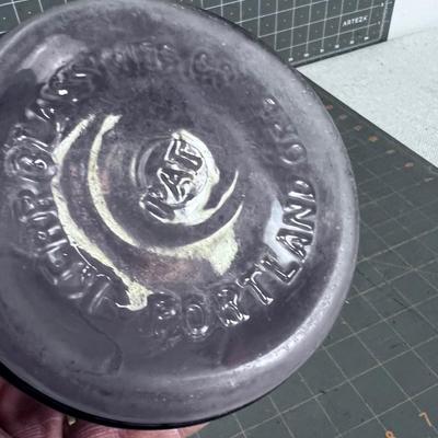 Antique Canning Jar ECONOMY Trademark 1/2 Gallon 