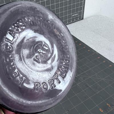 Antique Canning Jar ECONOMY Trademark 1/2 Gallon 