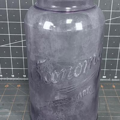 Antique Canning Jar ECONOMY Trademark 1/2 Gallon 