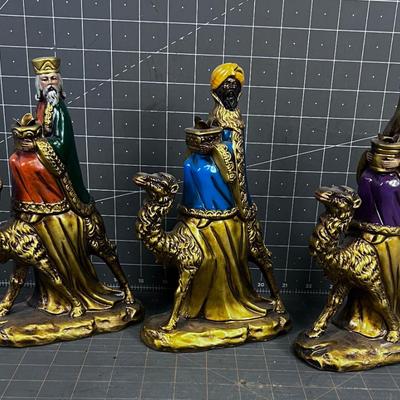 3 Wisemen on Camels Candle Holders