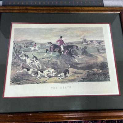 Fox Hunting Print by W. Shayer Title the Death 