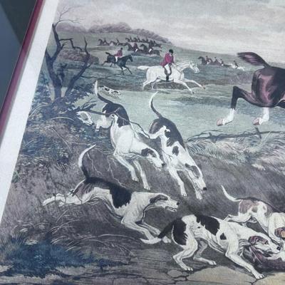 Fox Hunting Print by W. Shayer Title the Death 