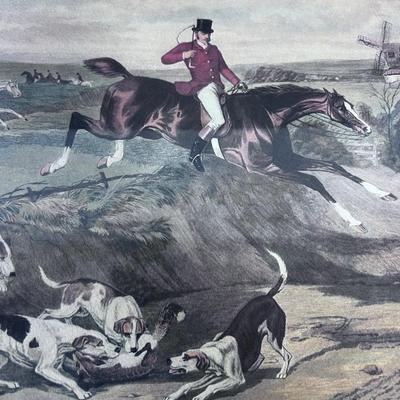 Fox Hunting Print by W. Shayer Title the Death 