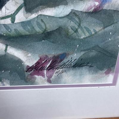 Artist Proof by Richard E. Williams. Hummingbirds 