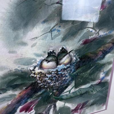 Artist Proof by Richard E. Williams. Hummingbirds 