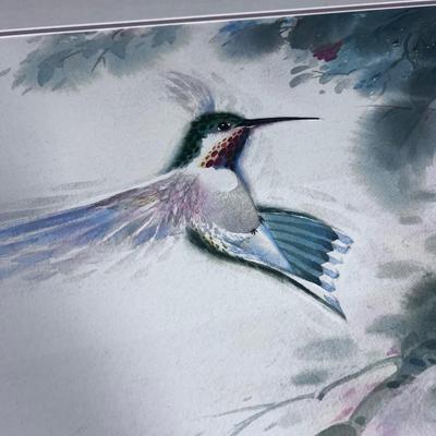 Artist Proof by Richard E. Williams. Hummingbirds 