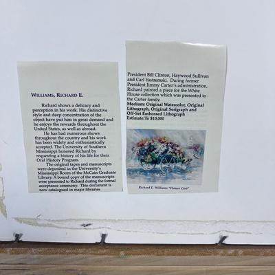 Artist Proof by Richard E. Williams. Hummingbirds 