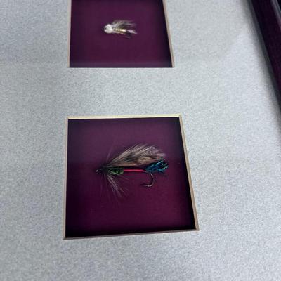 Watercolor with Dry Flies by Nancy C. Littlefield, Noted Utah Artist Fish and Fly's 