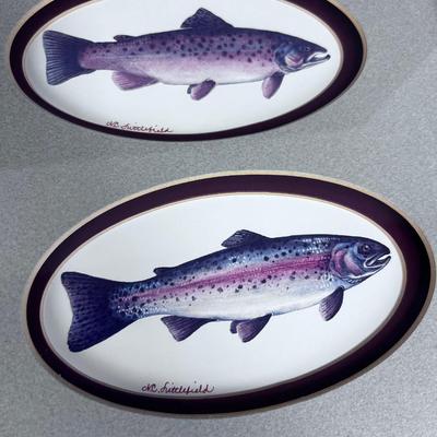 Watercolor with Dry Flies by Nancy C. Littlefield, Noted Utah Artist Fish and Fly's 