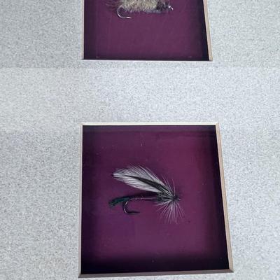 Watercolor with Dry Flies by Nancy C. Littlefield, Noted Utah Artist Fish and Fly's 