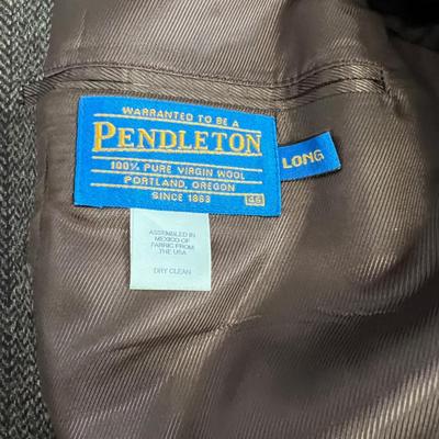 Men's Pendleton Jacket, Tweed with Leather Patches 