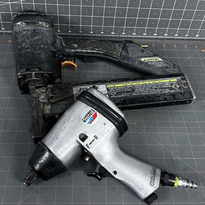 Stapler and Air Wrench 