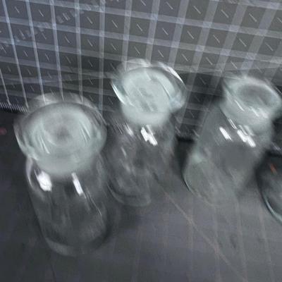 Apothecary Bottles (5) with 4 Stoppers