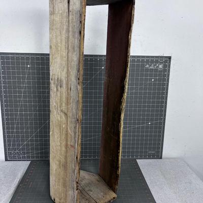Antique TOOL Tote, White, NO BOTTOM
