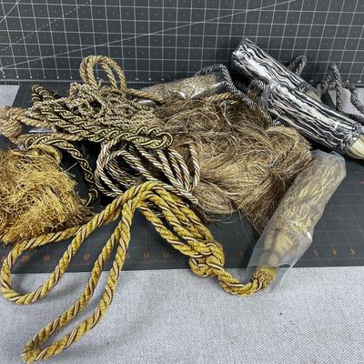 Pile of Tassels and Curtain Tie-Backs