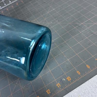 Blue Half Gallon Mason Jar