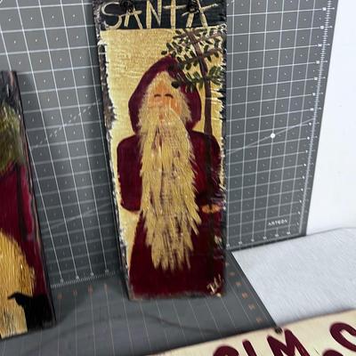 Folk Art Christmas Signs 