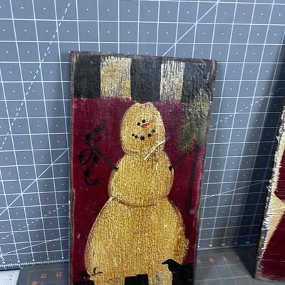 Folk Art Christmas Signs 