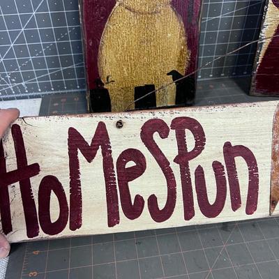 Folk Art Christmas Signs 