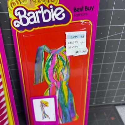 In Package Vintage Barbie Dresses (3) 1978 