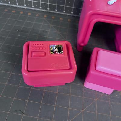 Late 70's Barbie Vanity, Chair and Computer Accessories