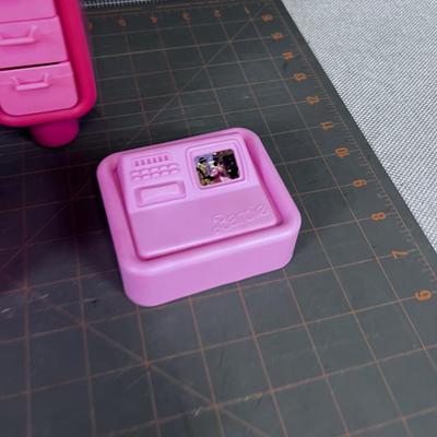 Late 70's Barbie Vanity, Chair and Computer Accessories