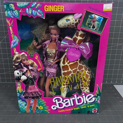 1982 Barbie Animal Lovin w/ Ginger Giraffe in Box 
