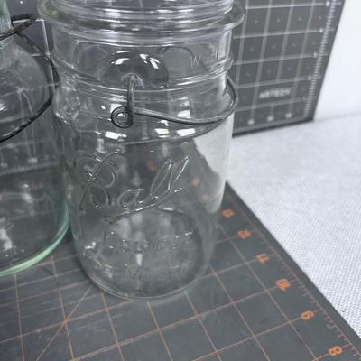 Antique Ball Mason Jars (4) No Lids