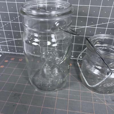 Antique Ball Mason Jars (4) No Lids