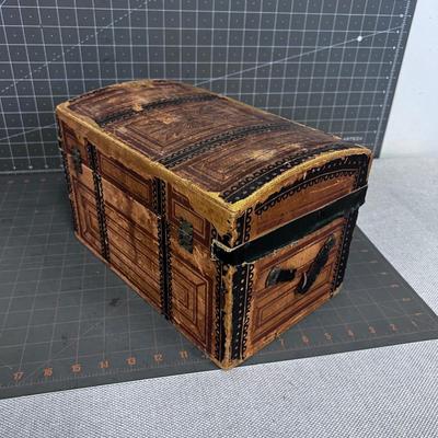 Antique Small Trunk or Sewing Box