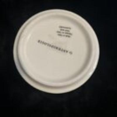Anthropologie Initial Mug K Coffee Cup Monogram White Black Letter Retro