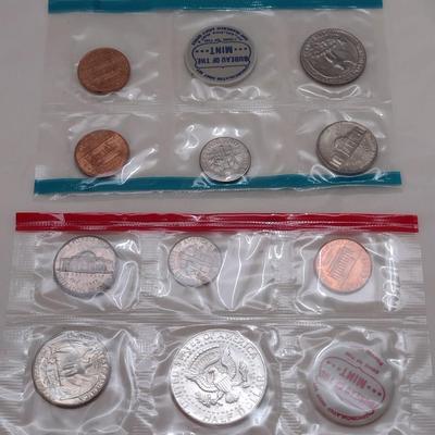 Set of Six 1968 U.S. Mint Uncirculated Coin Sets Complete Denver and San Francisco Mint Sealed Envelope (#11)