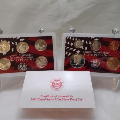2003 United States Mint Silver Proof Coin Set State Quarters Edition (#12)