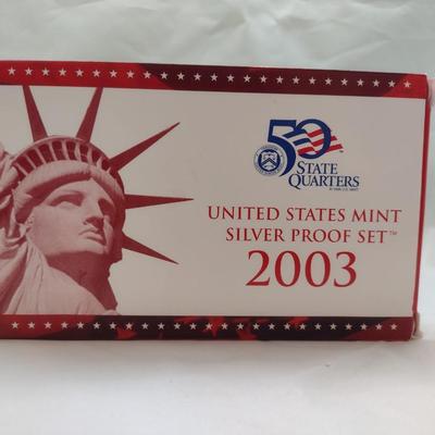 2003 United States Mint Silver Proof Coin Set State Quarters Edition (#12)