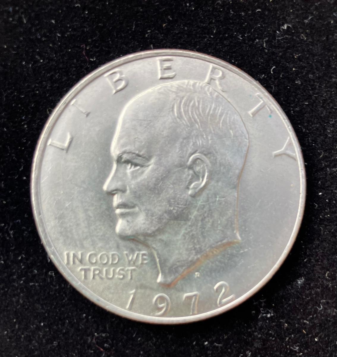 1972 D Eisenhower Silver Dollar Coin BU | EstateSales.org