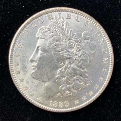 1889 Morgan Silver Dollar Coin BU