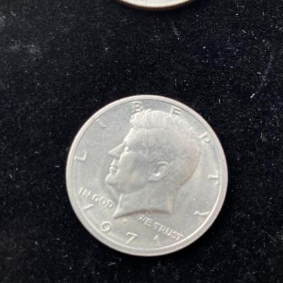 Four Kennedy Half Dollar Coins with 1983 P