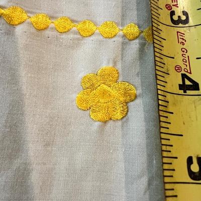 Vintage Hand Embroidered Tablecloth From Philippines 72â€x120â€