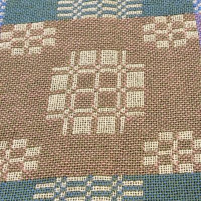 Vintage Welsh Wool Tapestry Bedcover 95â€x65â€